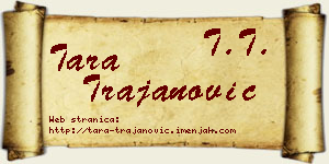 Tara Trajanović vizit kartica